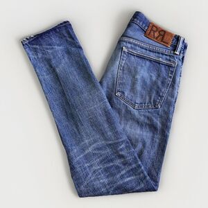 RRL Double RL Slim Narrow Selvedge Denim Jeans Men's 32 X 32 Grand Falls USA